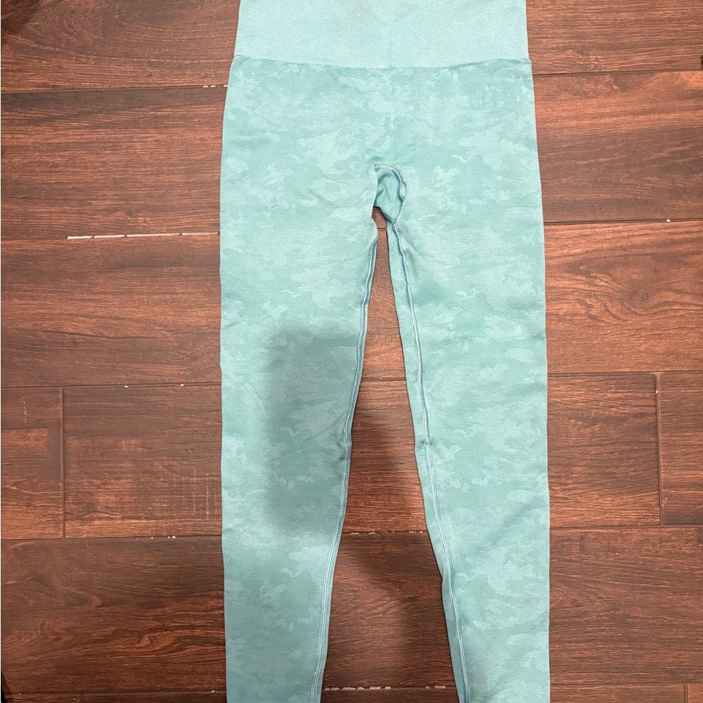 Gymshark Aqua Camouflage Leggings